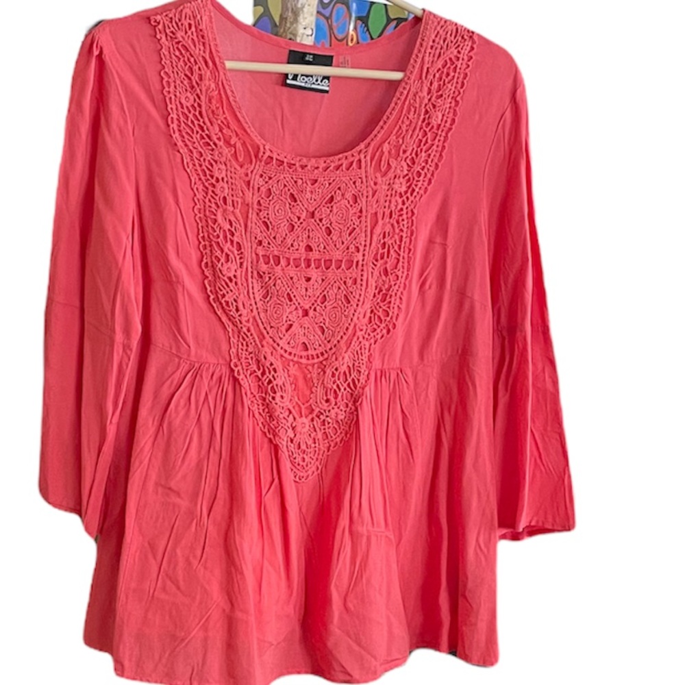 Coral Blouse
